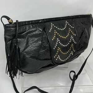 Meyers Large Dark Green Clutch Zip Top Shoulder Bag